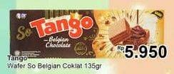Promo Harga TANGO Wafer So Tango Belgian Chocolate 135 gr - TIP TOP