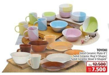 Promo Harga Toyoki Solid Ceramic Plate 8 Inci/Mug V-Shape/Bowl V-Shape 6 Inci  - Lotte Grosir