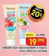 Promo Harga Herborist Juice For Skin Body Serum Raspberry, Apple Broccoli 180 gr - Superindo