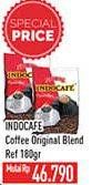 Promo Harga Indocafe Original Blend 180 gr - Hypermart