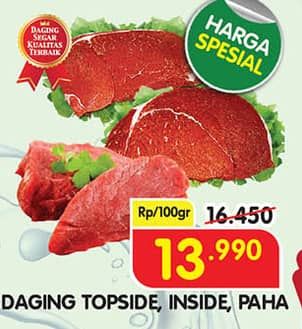 Promo Harga Daging Topside/Inside/Paha  - Superindo