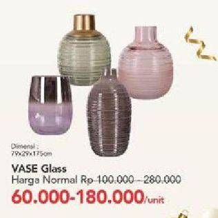 Promo Harga Vase Glass  - Carrefour