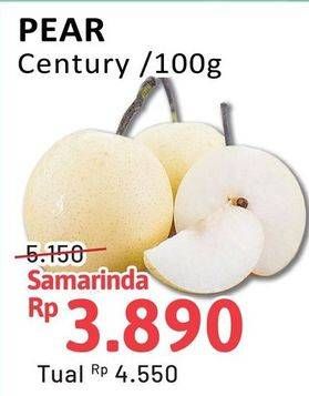 Promo Harga Pear Century per 100 gr - Alfamidi