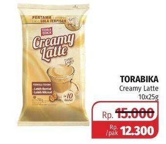 Promo Harga Torabika Creamy Latte per 10 sachet 25 gr - Lotte Grosir