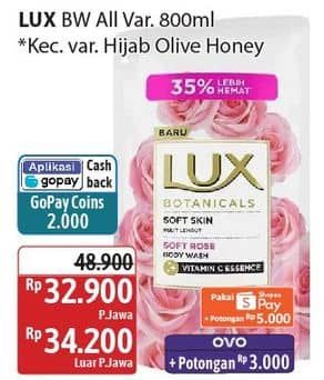 Promo Harga LUX Botanicals Body Wash Kecuali Hijab Series Zaitun Madu 825 ml - Alfamidi