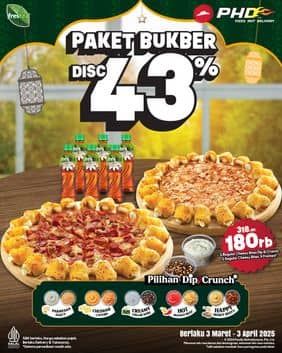 Promo Harga Paket Bukber Disc 43%  - Pizza Hut