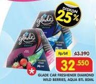 Promo Harga GLADE Diamond Wild Berries, Aqua 80 ml - Superindo