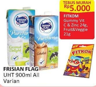 Promo Harga FRISIAN FLAG Susu UHT Purefarm All Variants 900 ml - Alfamart