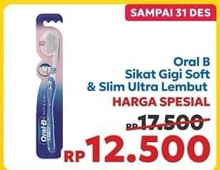 Promo Harga Oral B Toothbrush Soft Slim Ultra Soft 1 pcs - Indomaret