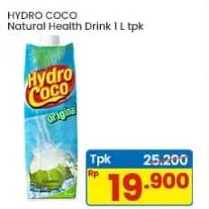 Promo Harga Hydro Coco Minuman Kelapa Original 1000 ml - Indomaret
