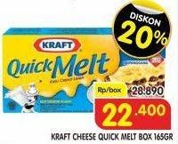 Promo Harga KRAFT Quick Melt 165 gr - Superindo