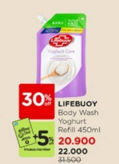 Promo Harga Lifebuoy Body Wash Yoghurt Care 450 ml - Watsons