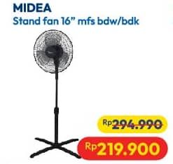 Promo Harga Midea Kipas Angin 16 Inch MFS-160-M0-BDK  - Hypermart