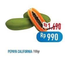 Promo Harga Pepaya California per 100 gr - Hypermart