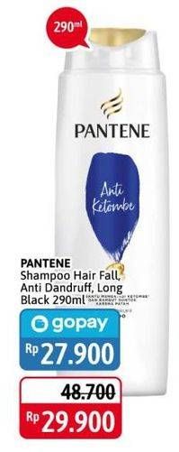 Promo Harga PANTENE Shampoo Anti Dandruff, Hair Fall Control, Long Black 290 ml - Alfamidi