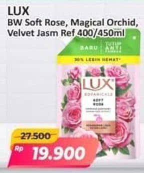 Promo Harga LUX Botanicals Body Wash Soft Rose, Magical Orchid, Velvet Jasmine 400 ml - Alfamart