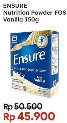 Promo Harga ENSURE Nutrition Powder FOS Vanila 150 gr - Indomaret