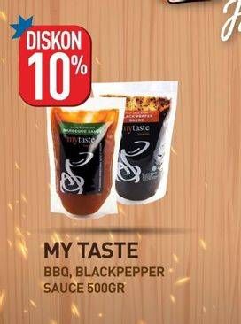 Promo Harga My Taste Saus Barbeque, Black Pepper 500 gr - Hypermart