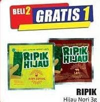 Promo Harga RIPIK HIJAU Nori 3 gr - Hari Hari