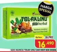 Promo Harga SIDO MUNCUL Tolak Linu Obat Herbal Original per 5 sachet 15 ml - Superindo