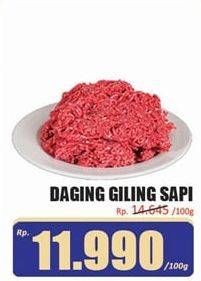 Promo Harga Daging Giling Sapi per 100 gr - Hari Hari