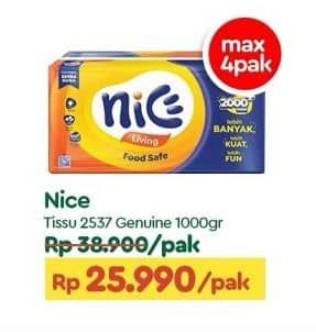 Promo Harga Nice Facial Tissue 1000 gr - TIP TOP