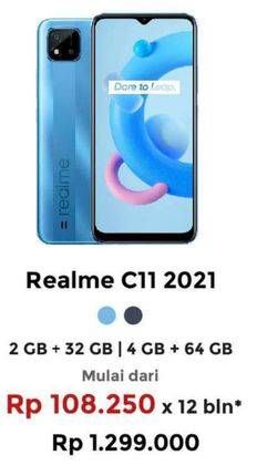 Promo Harga REALME C11 2021 2GB + 32GB, 4GB + 64GB  - Erafone