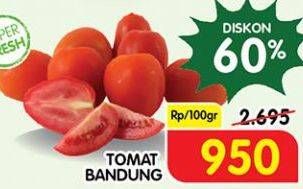 Promo Harga Tomat Bandung per 100 gr - Superindo