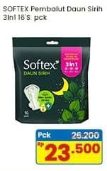 Promo Harga Softex Daun Sirih 3 In 1 16 pcs - Indomaret