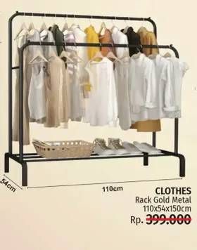 Promo Harga Clothing Hanger Rack  - LotteMart