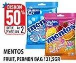 Promo Harga Mentos Candy Fruit, Mint 121 gr - Hypermart