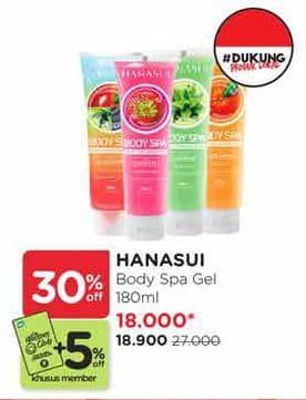 Promo Harga Hanasui Body Spa Gel 130 ml - Watsons