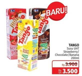 Promo Harga TANGO Susu Sapi Segar Banana Pudding, Dreamy Strawberry, Italian Chocolate 200 ml - Lotte Grosir