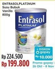 Promo Harga Entrasol Platinum Vanilla 800 gr - Indomaret