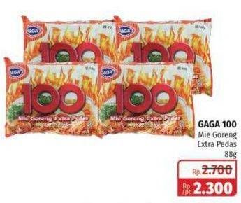 Promo Harga GAGA 100 Extra Pedas Goreng 88 gr - Lotte Grosir