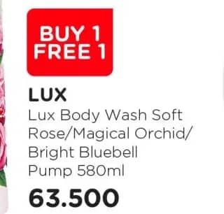 Promo Harga LUX Botanicals Body Wash Soft Rose, Magical Orchid, Blue Bell 580 ml - Watsons