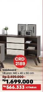 Promo Harga VIRAL Sideboard CRD2189  - COURTS