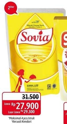 Promo Harga SOVIA Minyak Goreng 2000 ml - Alfamidi