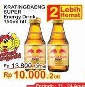 Promo Harga KRATINGDAENG Energy Drink Super 150 ml - Indomaret