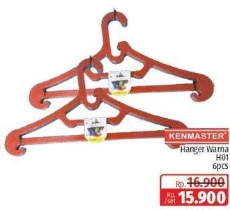 Promo Harga KENMASTER Hanger H01 6 pcs - Lotte Grosir