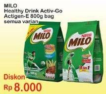 Promo Harga MILO ActigenE 3in1 All Variants 800 gr - Indomaret