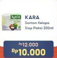Promo Harga Kara Coconut Cream (Santan Kelapa) 200 ml - Indomaret