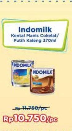 Promo Harga Indomilk Susu Kental Manis Plain, Cokelat 370 gr - Yogya