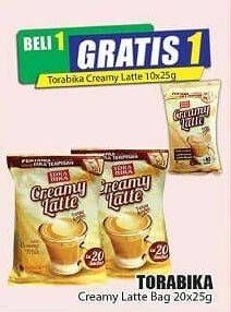 Promo Harga Torabika Creamy Latte per 20 sachet 25 gr - Hari Hari