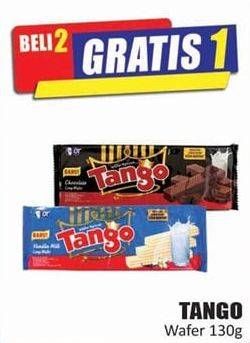 Promo Harga TANGO Long Wafer Vanilla Milk, Chocolate 130 gr - Hari Hari