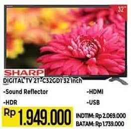 Promo Harga Sharp 2T-C32GD1500i  - Hypermart