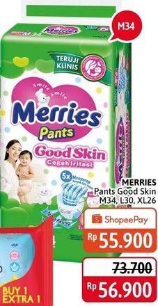 Promo Harga Merries Pants Good Skin XL26, M34, L30 26 pcs - Alfamidi