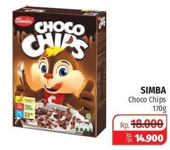 Promo Harga SIMBA Cereal Choco Chips Coklat 170 gr - Lotte Grosir