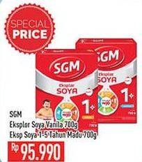 Promo Harga SGM Eksplor Soya 1-5 Susu Pertumbuhan Vanila, Madu 700 gr - Hypermart