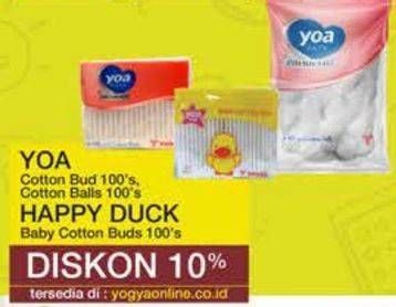Promo Harga YOA Cotton Bud/YOA Cotton Ball/YOA Happy Duck Cotton Bud  - Yogya